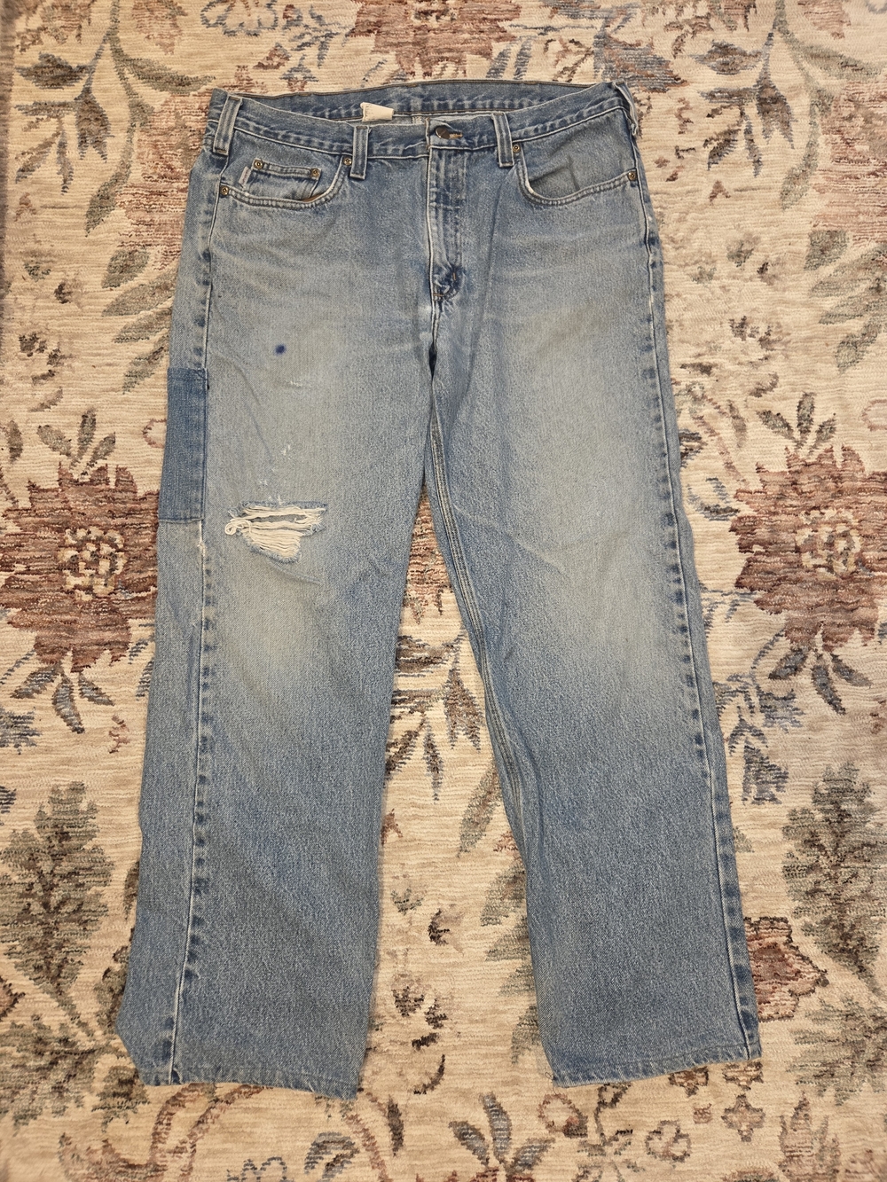 Carhartt Vintage Light Blue Men's Carpenter Jeans 38 x 32